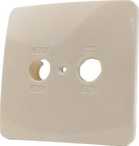 Enzo hirschmann ad 350 afdekplaat 2-gaats edu gedu fs 2300410