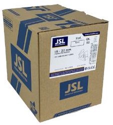 Enzo klembeugel nylon 031 16-22 grijs jsl doos a 50 stuks - 4113295