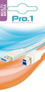 Enzo pro-1 usb 3.0 a male naar b male 2 meter - 9280230