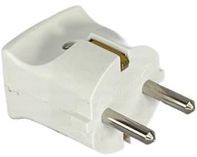 Enzo randaarde stekker polar-wit kopp 6141021