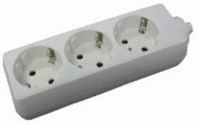 Enzo tafelcontactdoos ra 3v langwerpig wit 6871800