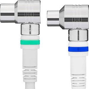Enzo technetics coax aansluitkabel 5m compleet haakse plug - 2075030