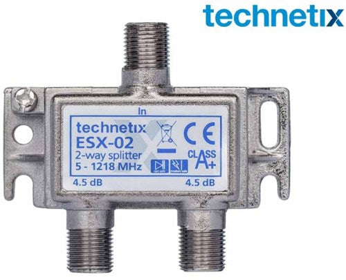 Enzo technetics esx-02 - tweeweg verdeler f-connector - 2074030