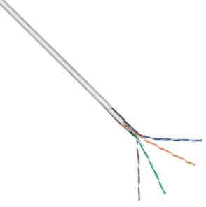 Enzo utp cat5e 4x2 awg24 100m grijs massief - 1381530