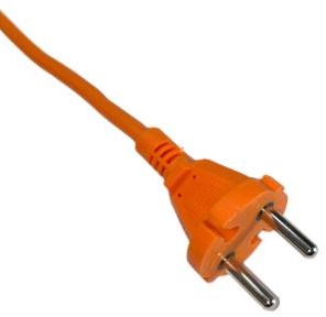 Enzo verlengsnoer | pvc | oranje | 2x1qmm | 10m - 1167045