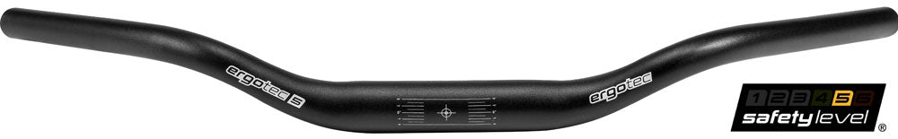 Ergotec stuurklimmer 31.8 620mm aluminium level 5 zwart