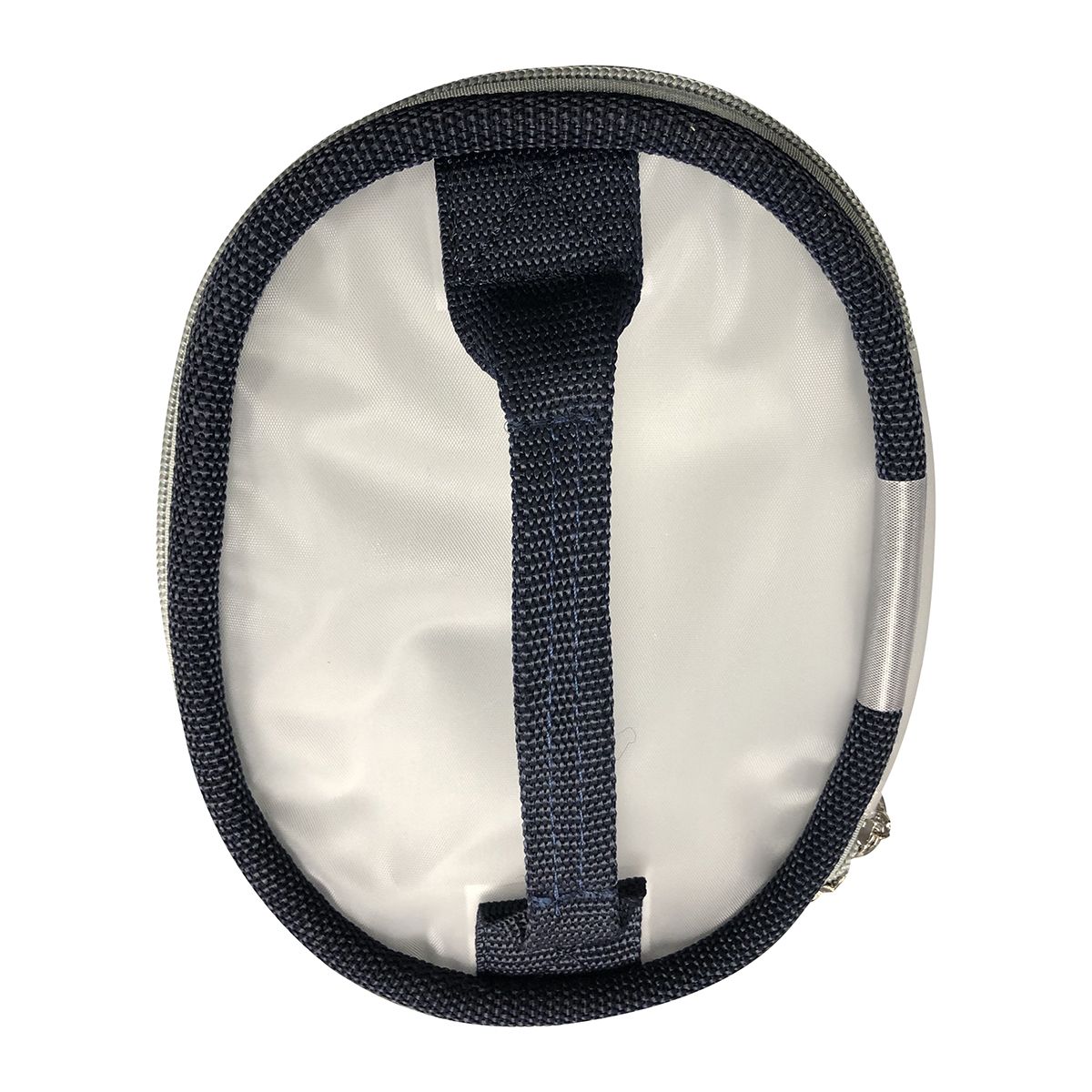 Voorkappers etui rond blauw met handvat