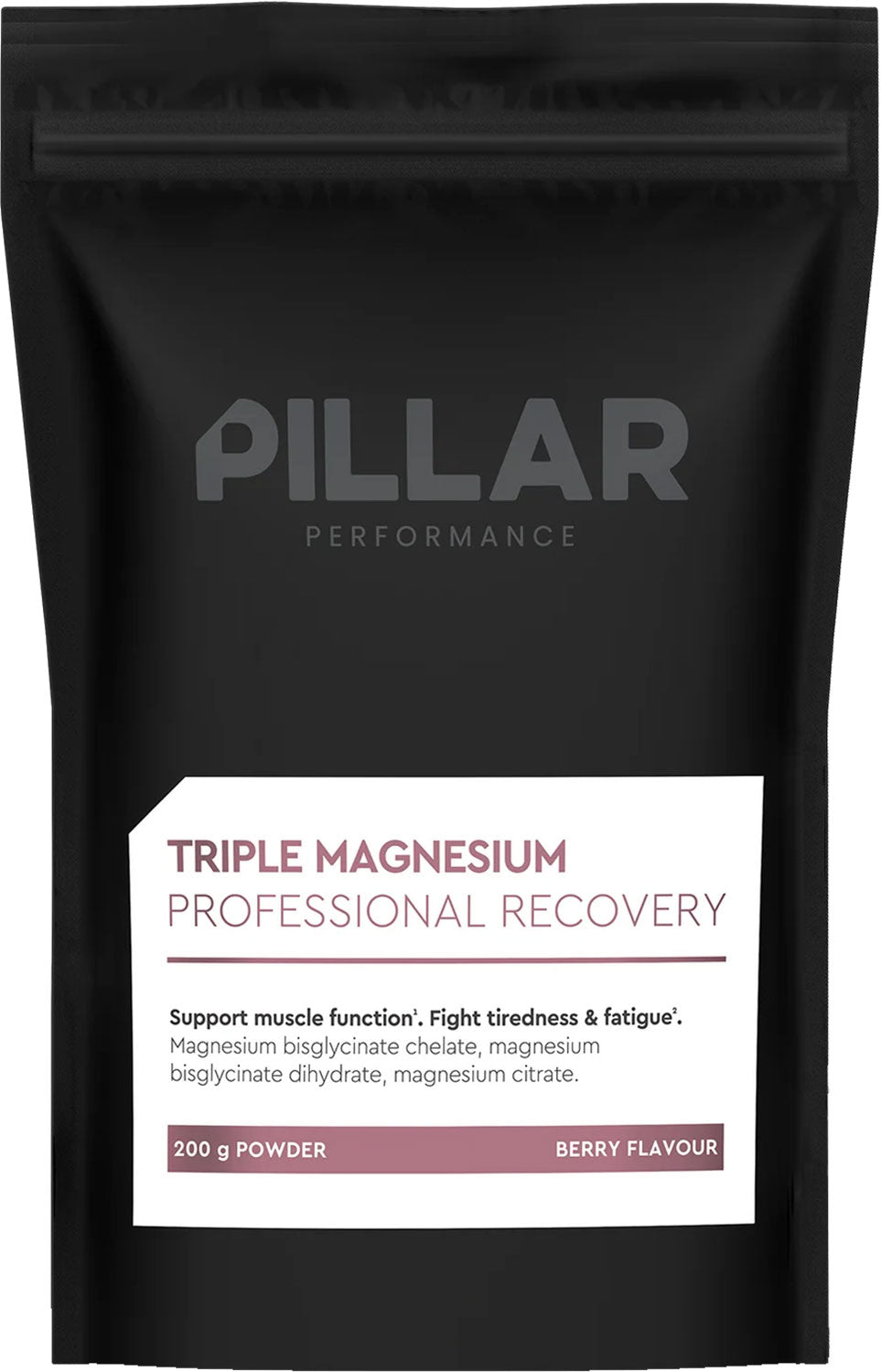 Pillar performance triple magnesium powder berry value pack 400g bag