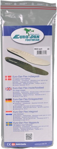 Euro-dan eurodan e9933 antistatische inlegzool zwart - maat 49 - 00.039.012.49