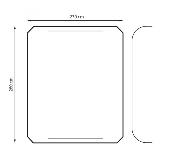 autotent Cruiser Air 230 x 280 cm polyester zwart