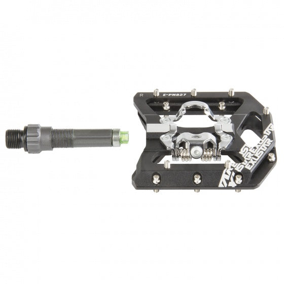 klikpedaal Exustar MTB 9 16 inch zwart set