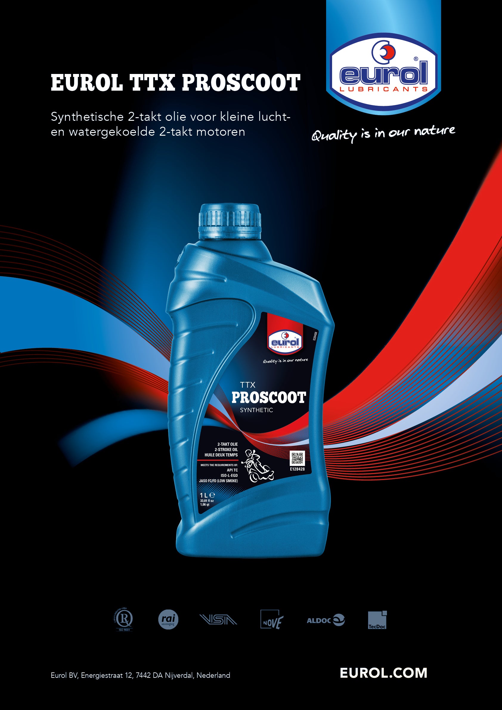 Poster Eurol 'TTX' voor A1 stoepbord - NL