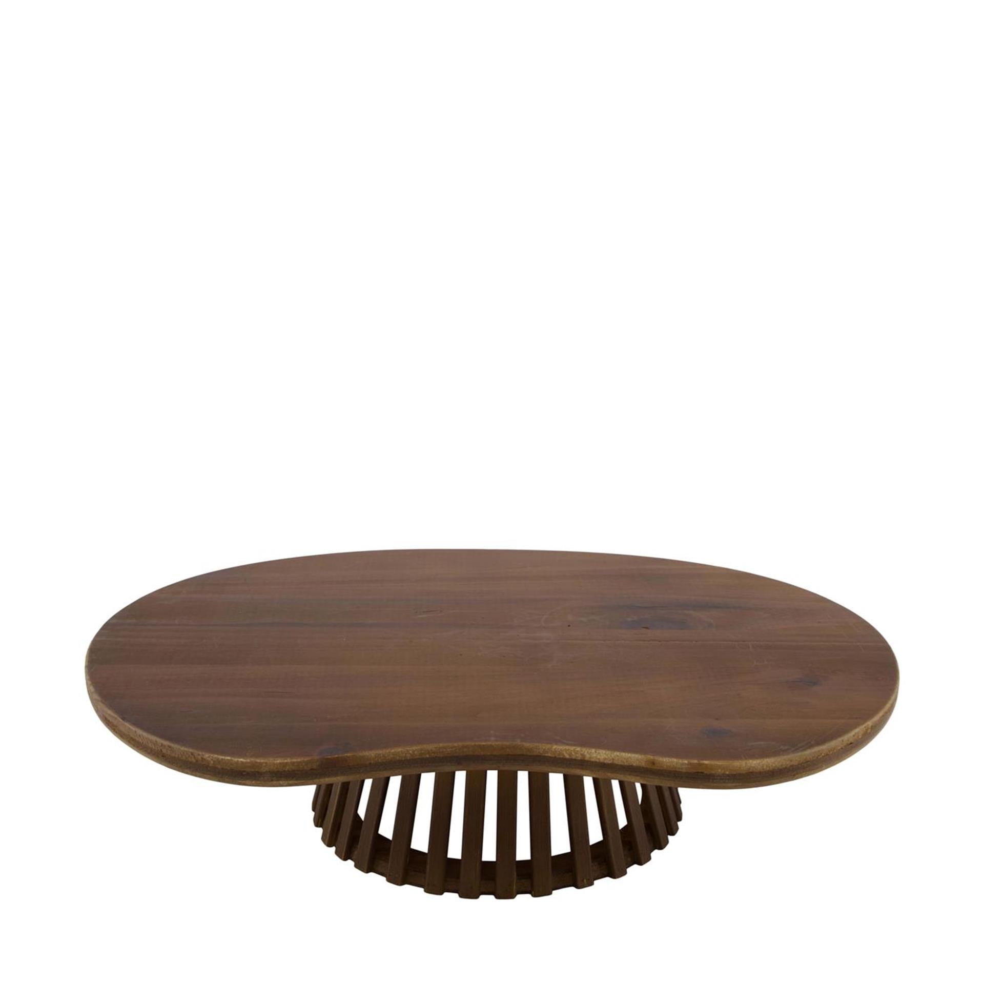 Dijk natural collections dienblad hout op voet 38x28x9cm