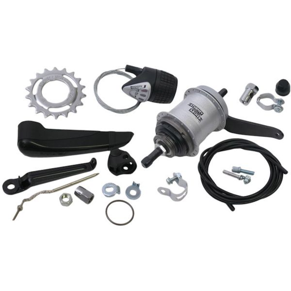 Sturmeyarcher versnellingsnaaf 3 speed sturmey archer awc terugtraprem - compleet met versteller