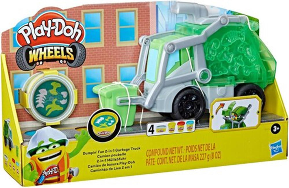 Play-doh dumpin fun 2-in-1 vuilniswagen