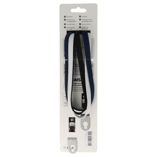 Simson triobinder 71cm - zwart blauw wit