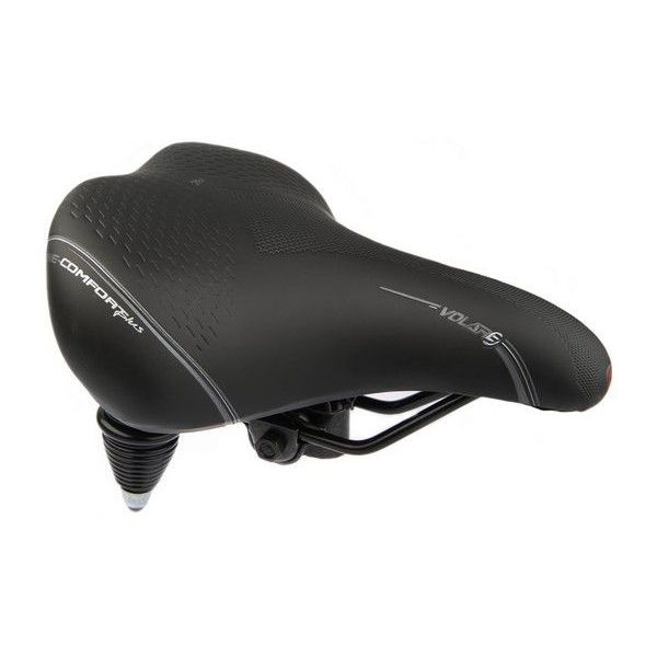 Zadel Selle Bassano Volare XXL dubbelveer - zwart