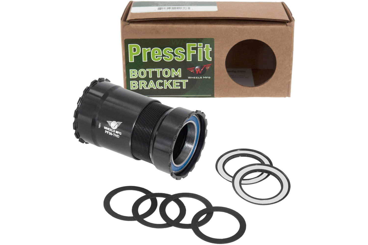 Wielen mfg - trapas pressfit 30 schroefdraad abec 3 zwart