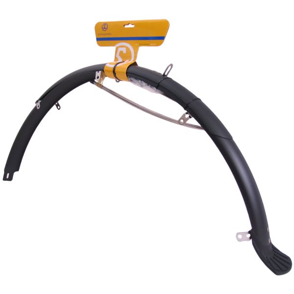 Sunny velg kunststof spatbordset 28 inch mat zwart 50 mm