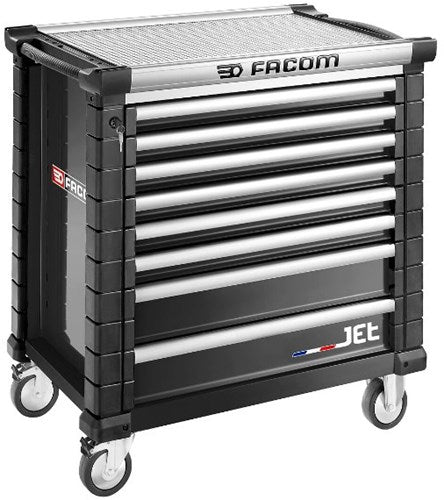 Facom jet gereedschapswagen 8 laden m4 zwart - jet.8nm4a - jet.8nm4a