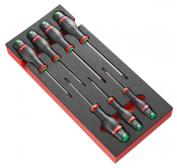 Facom module 7 protwist® schroevendraaiers op een inlay van foam - modm.atxr