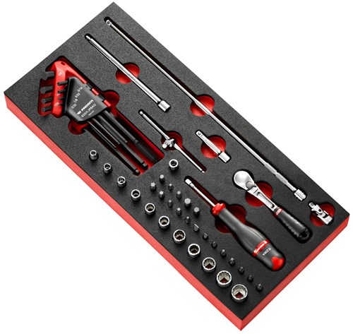 Facom module doppen, inbussleutels en bits 1 4 6kkant - inch - modm.rl2u