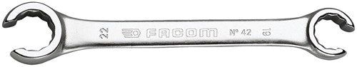 Facom open ringsleutel, 15° gebogen 19x22 mm l220mm - 42.19x22