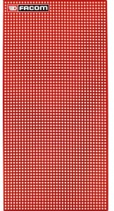 Facom wandbord rood 444 x 888 mm - pk.1