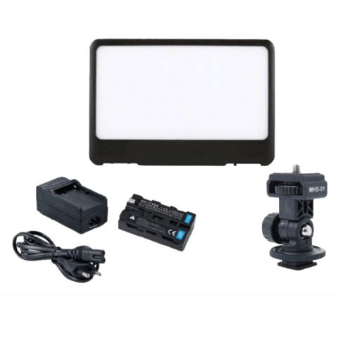 Falcon Eyes Set de Lampes LED Soft Dimmable DV-80SL-K2 avec Batterie