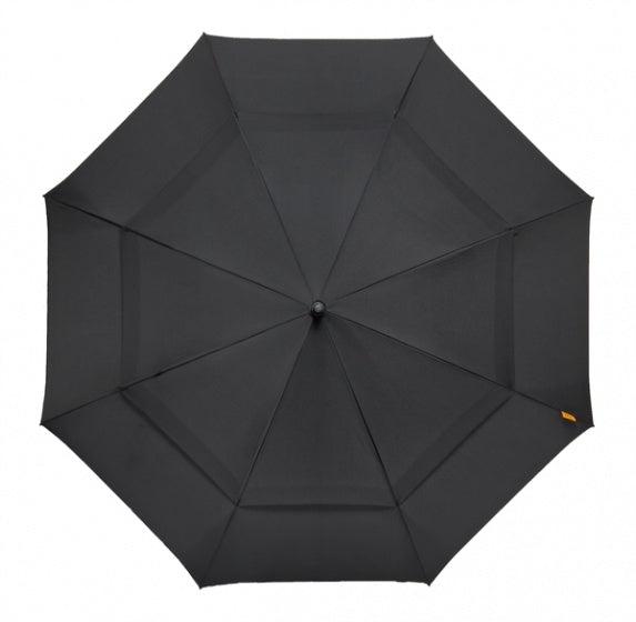 golfparaplu windproof 130 cm polyester zwart