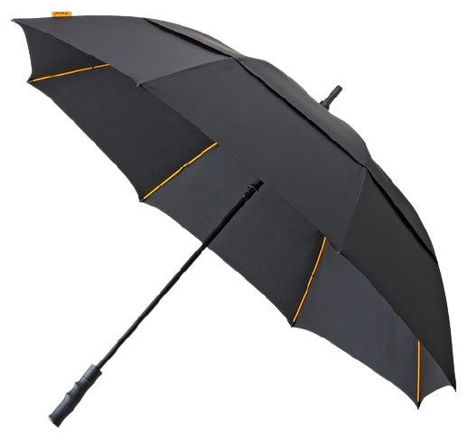 golfparaplu winddicht 130 cm polyester zwart