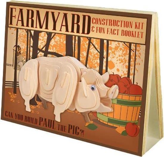 Asmodee varkens bouwpakket van hout