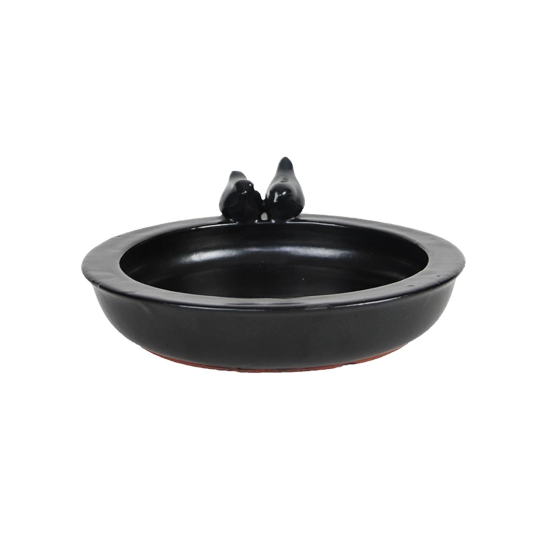 Esschert design vogelbad keramiek rond grijs