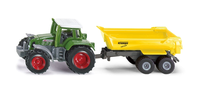 Siku fendt met trailer en kiepbak