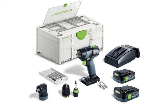 Festool accu-schroefboormachine txs 12 2,5-set (2x 2.5ah accu + lader) - 576874