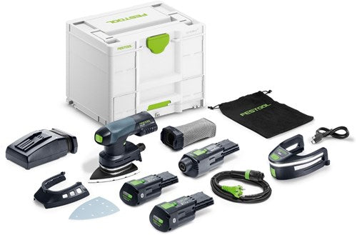 Festool dtsc 400 3.0 i-set | accu deltaschuurmachine 18v in systainer sys3-combi m 287 (2x 3.0ah accu + tcl 6 snellader) - 578851