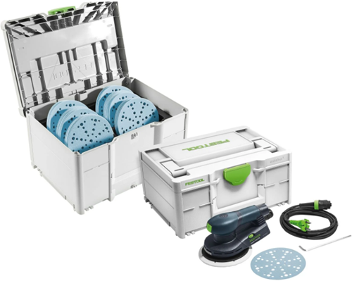 Festool ets ec 150 5 eq-sys gr excenterschuurmachine sys-stf d150 gr-set in systainer - 578272