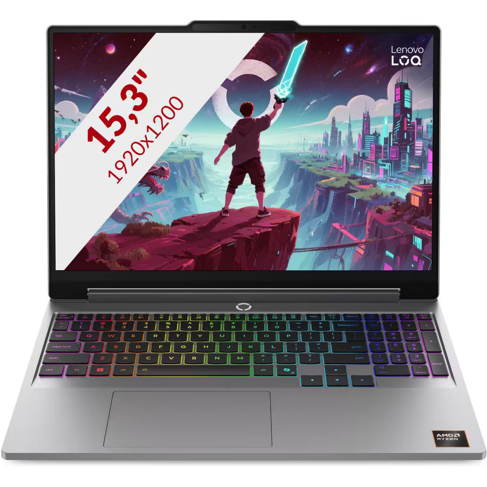 Lenovo loq 15ahp11 (83tn0005mh) 15.3 gaming laptop (grijs | r7 250 | rtx 5060 | 16 gb | 512 gb ssd)