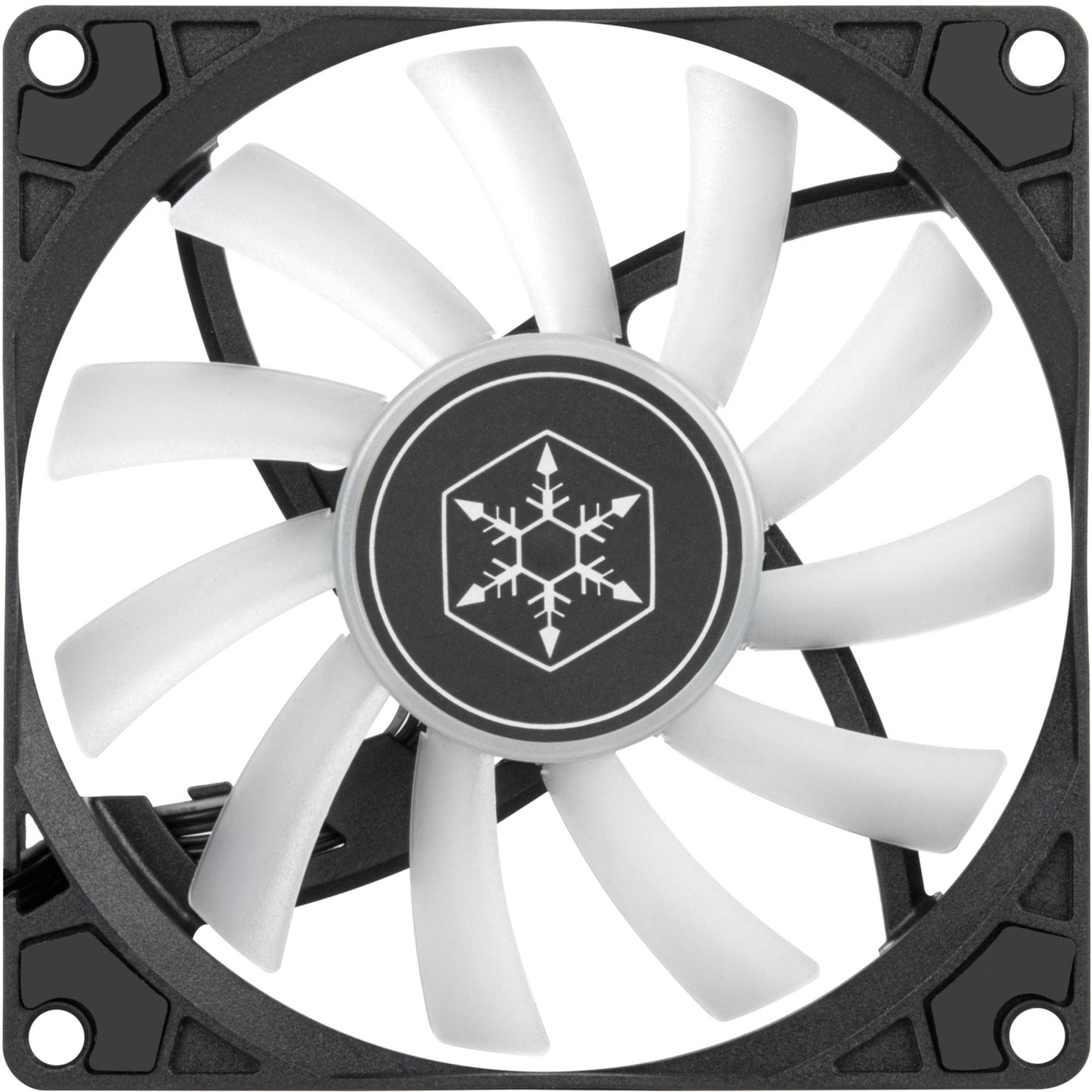 Silverstone air slimmer 90 argb case fan (zwart, 92 x 92 x 15 mm, pwm)