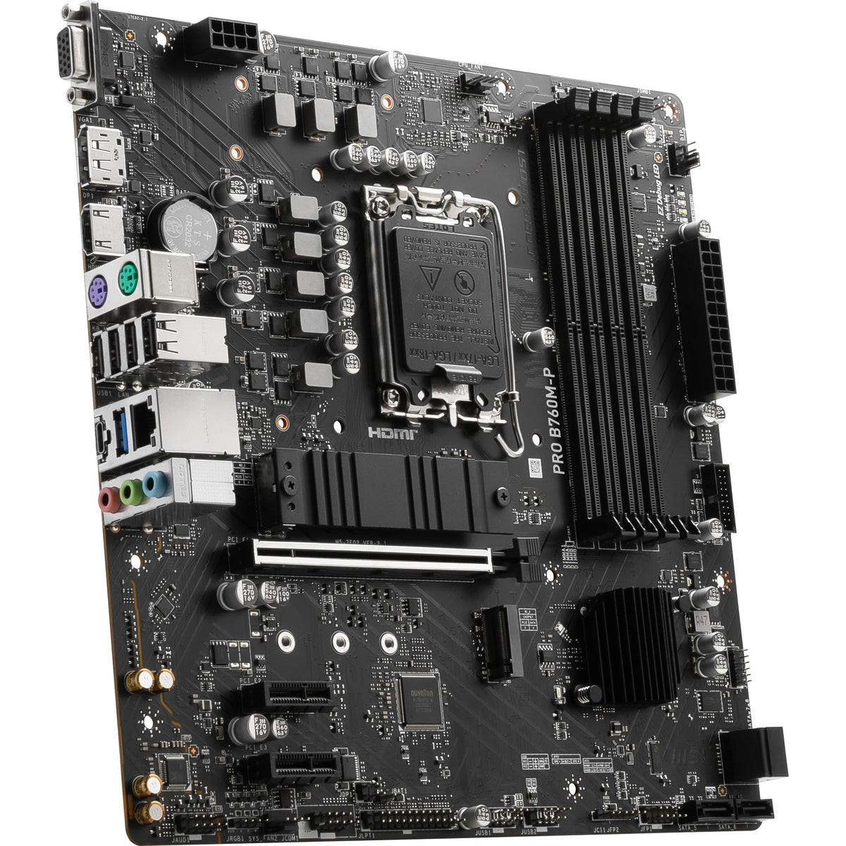 Msi pro b760m-p socket 1700 motherboard (black, raid, gb-lan, sound, µatx)