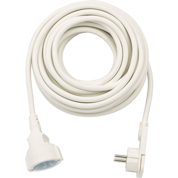 Brennenstuhl high-quality plastic extension cable with flat plug 10m white