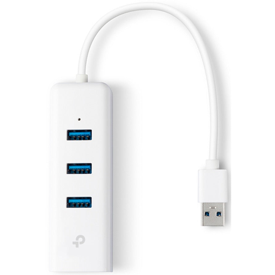 Tp-link ue330 3-port usb 3.0 + gigabit lan usb-hub (wit)