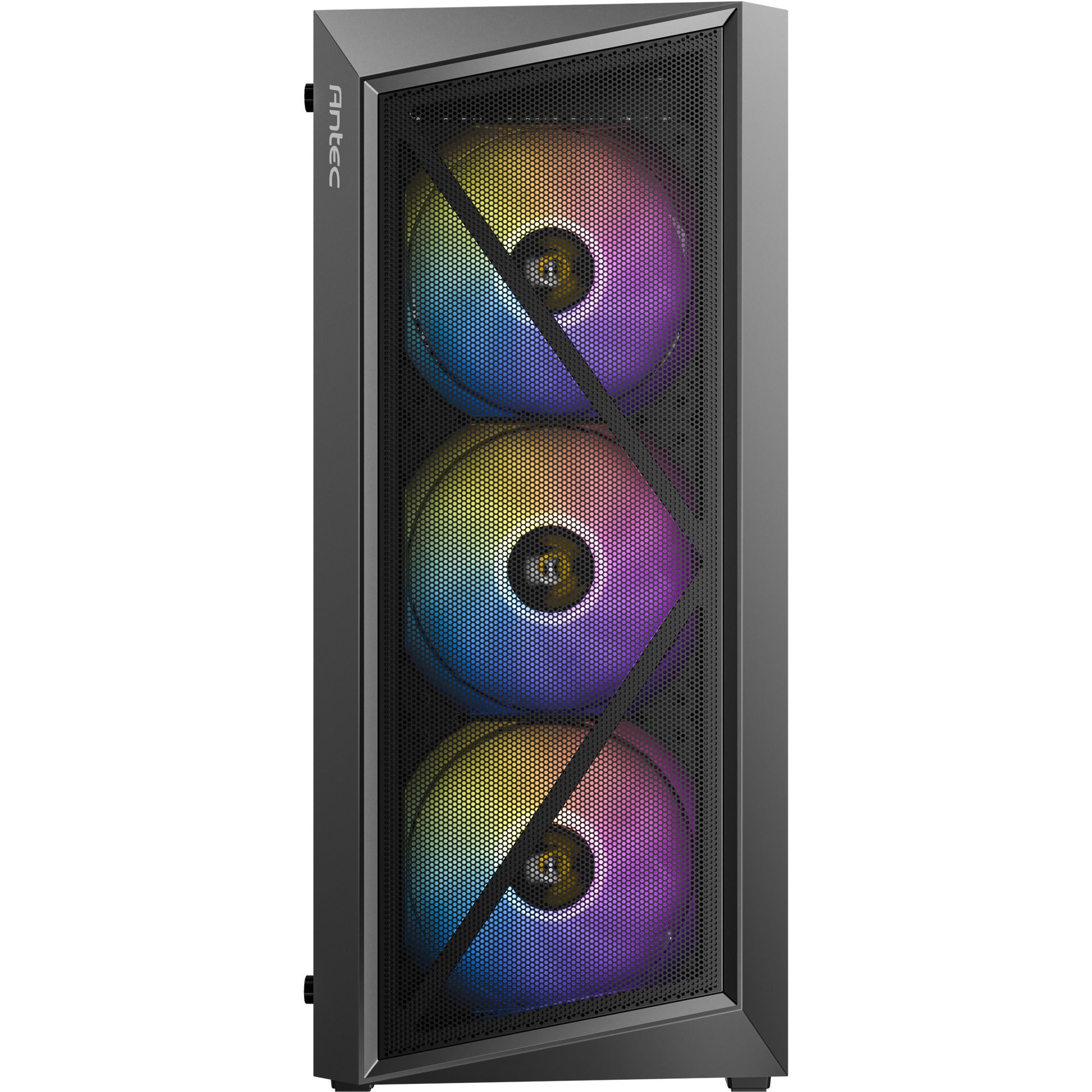 Antec ax67 argb midi tower behuizing (zwart | 3x usb-a | tempered glass)