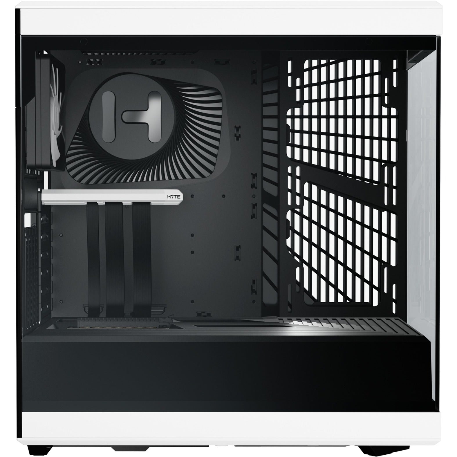 Hyte y40 midi tower behuizing (wit zwart | 2x usb-a | 1x usb-c | tempered glass)