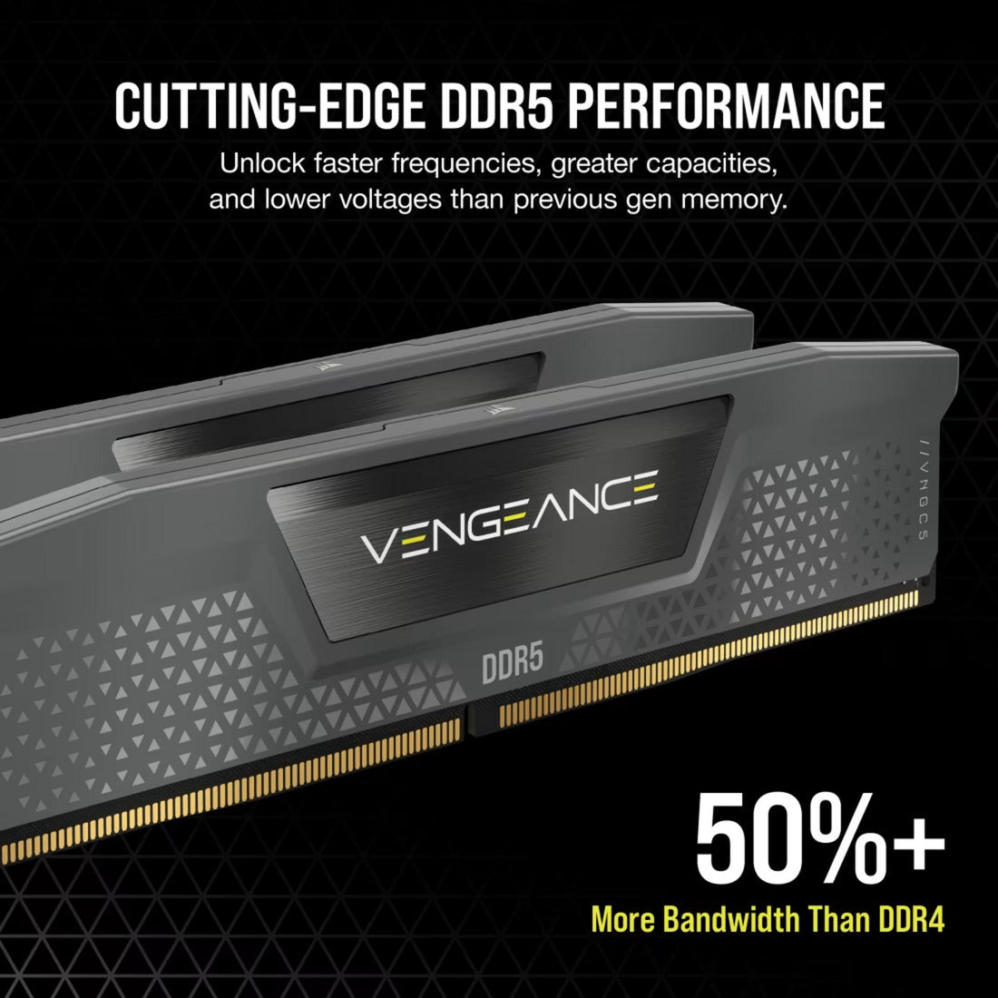 Corsair vengeance 32 gb ddr5-6000 (2x 16 gb) werkgeheugen (zwart, cmk32gx5m2d6000z38, xmp, expo)