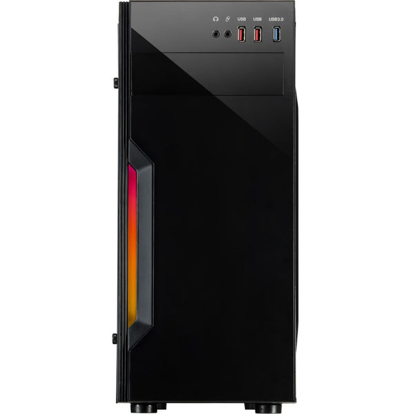 Inter-Tech B-42 RGB Midi Tower Case (Black | 3x USB-A | RGB | Window)