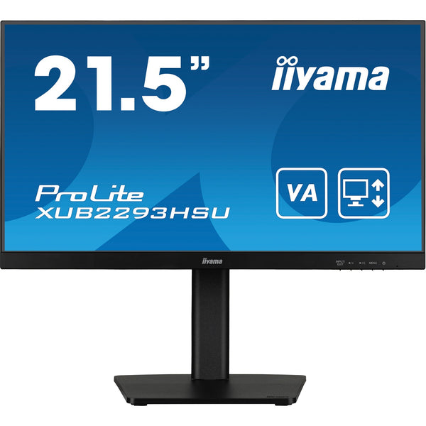 Iiyama prolite xub2293hsu-b7 21.5 monitor (zwart, 1x displayport, 1x hdmi, 2x usb-a)
