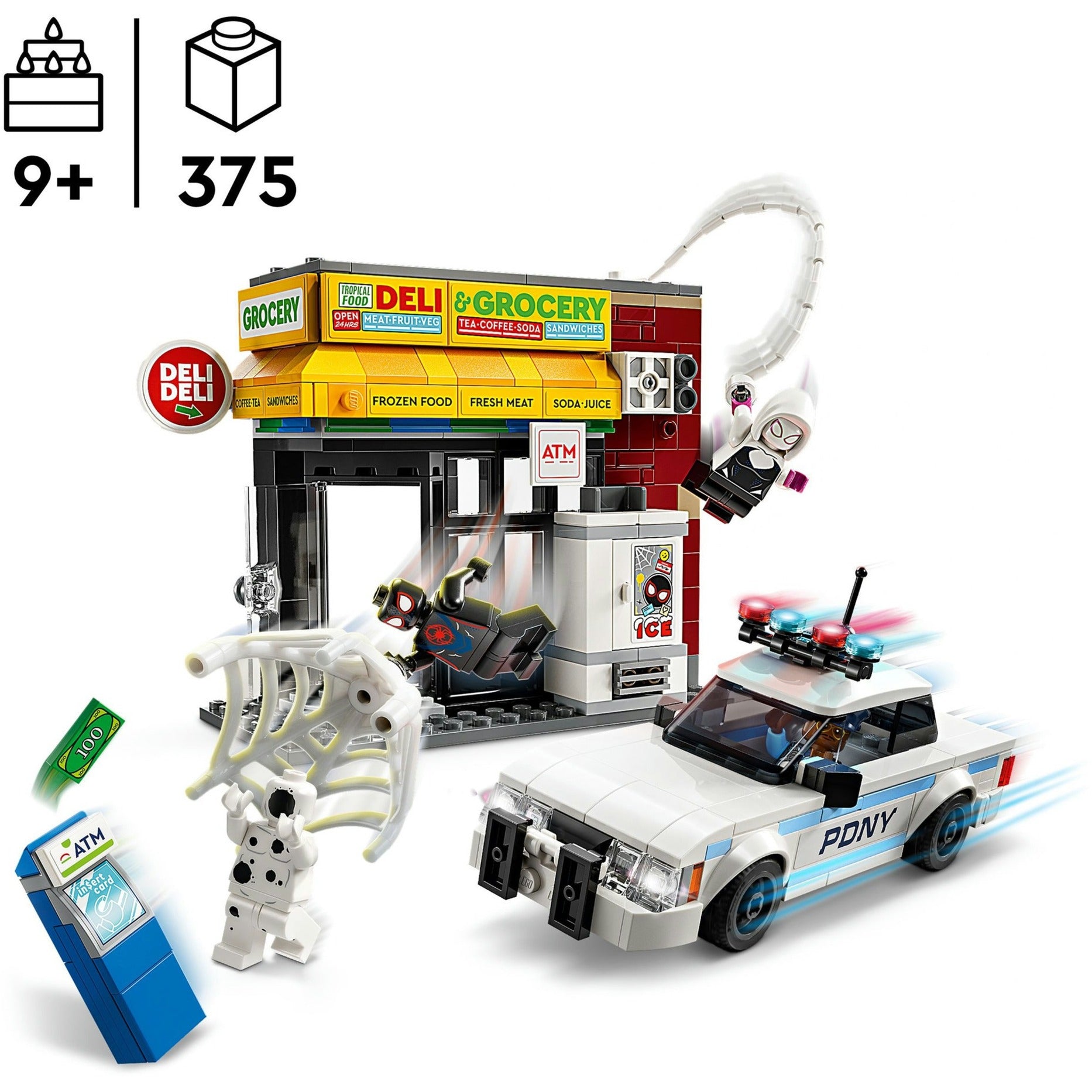 Lego superhelden 76311 spider-vers: mijlen moreel vs. de spot