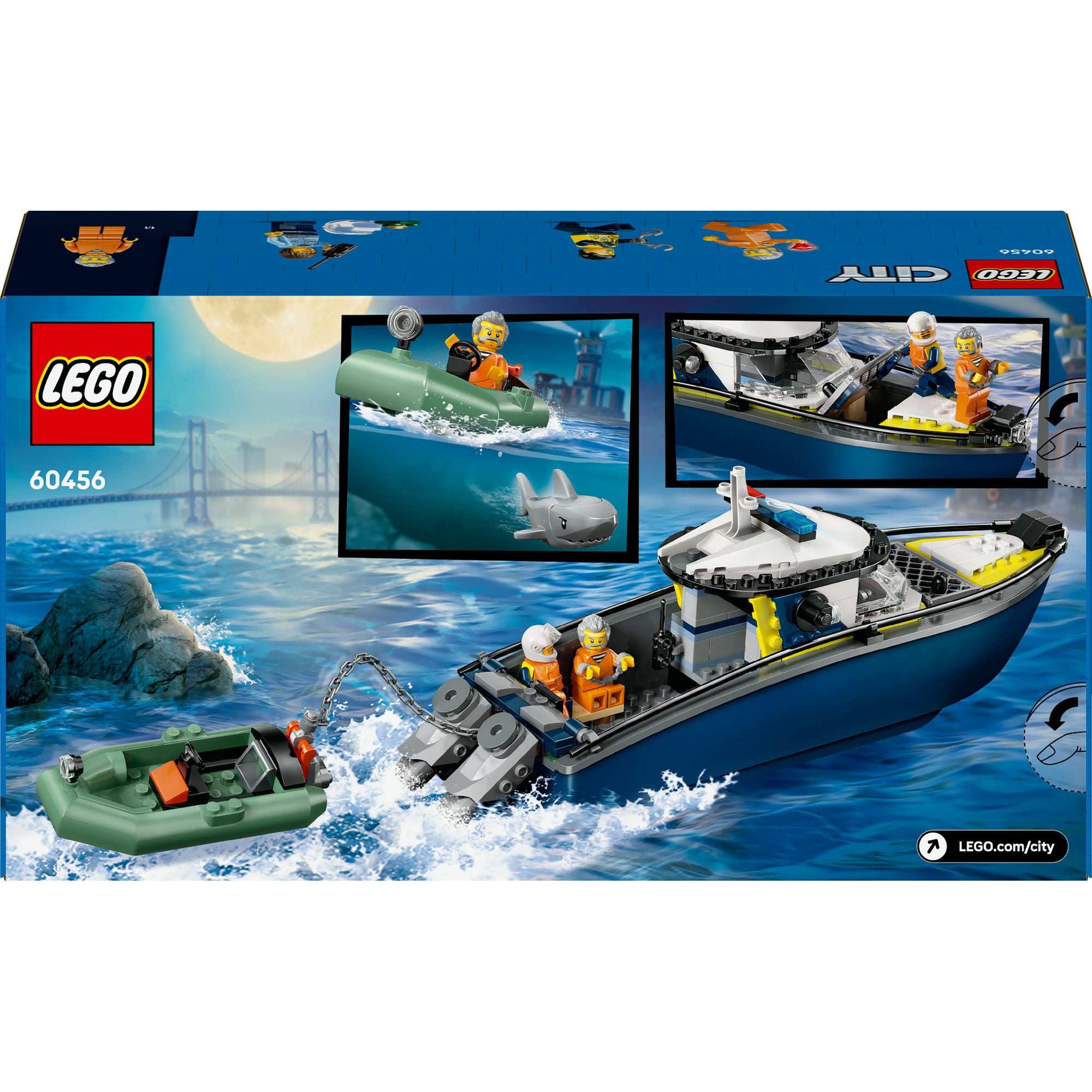 Lego 60456 stadspolitie achtervolging met politieboot
