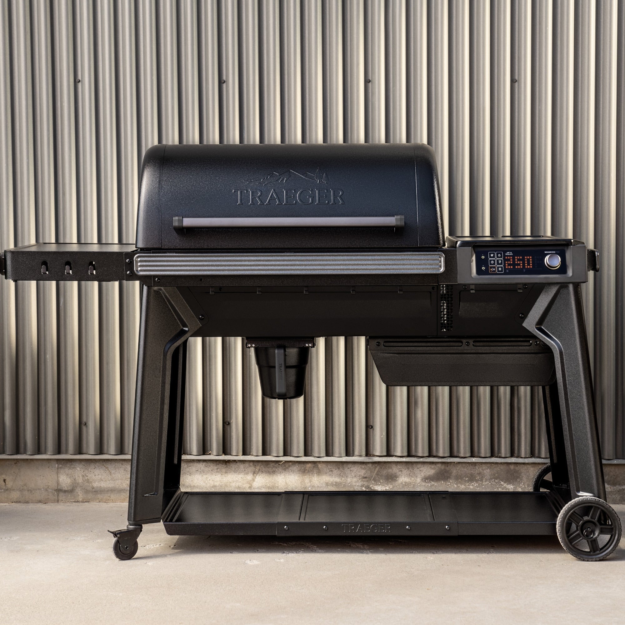 Traeger woodridge pro pellet barbecue (zwart, wifire)